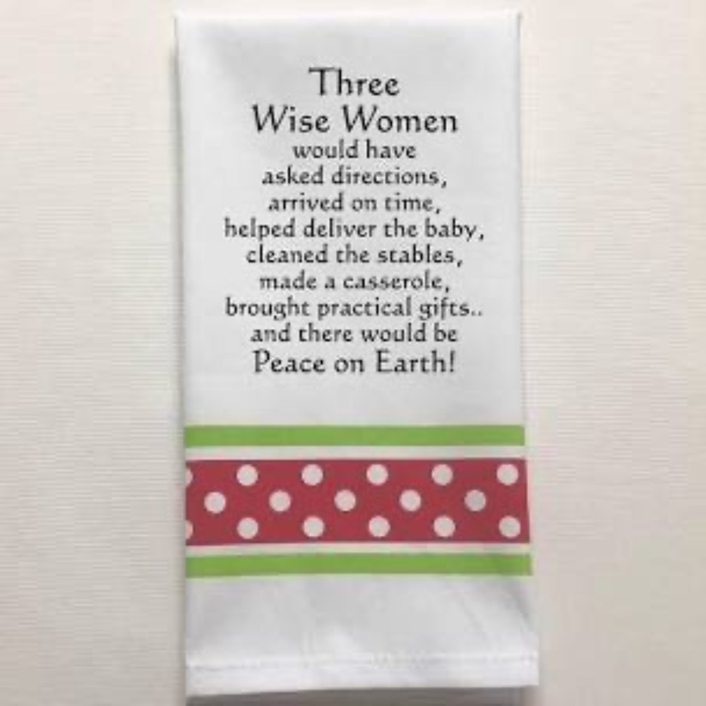 NWT "Three Wise Women" Christmas Tea Towel